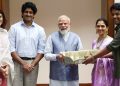மகளுக்கு திருமணம்! பிரதமருக்கு நேரில் அழைப்பு விடுத்த குஷ்பு!!