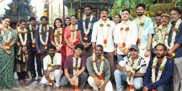 கோலாகலமாகத் தொடங்கிய சண்முக பாண்டியன் – மணிசேயோன் புதிய படம்!